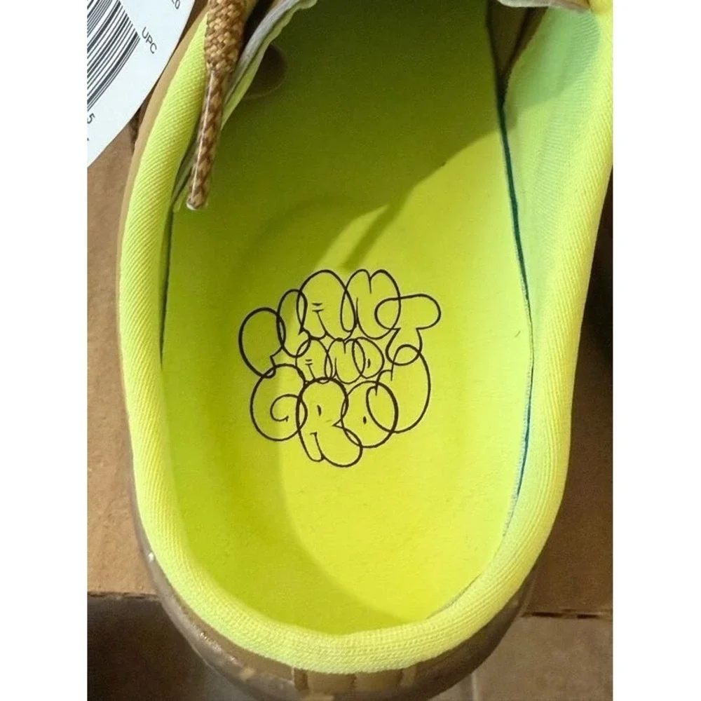 Adidas Stan Smith Plant And‎ Grow GY9666 Mens 9 Mules Golden Beige Slip-On Shoes